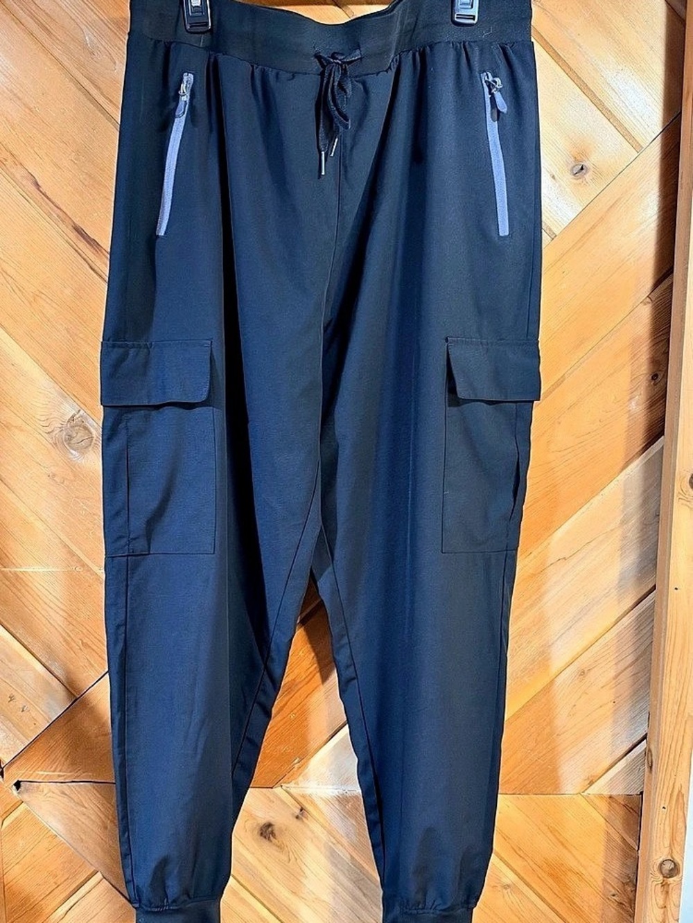 Cargo Jogger Pants in Black Like New